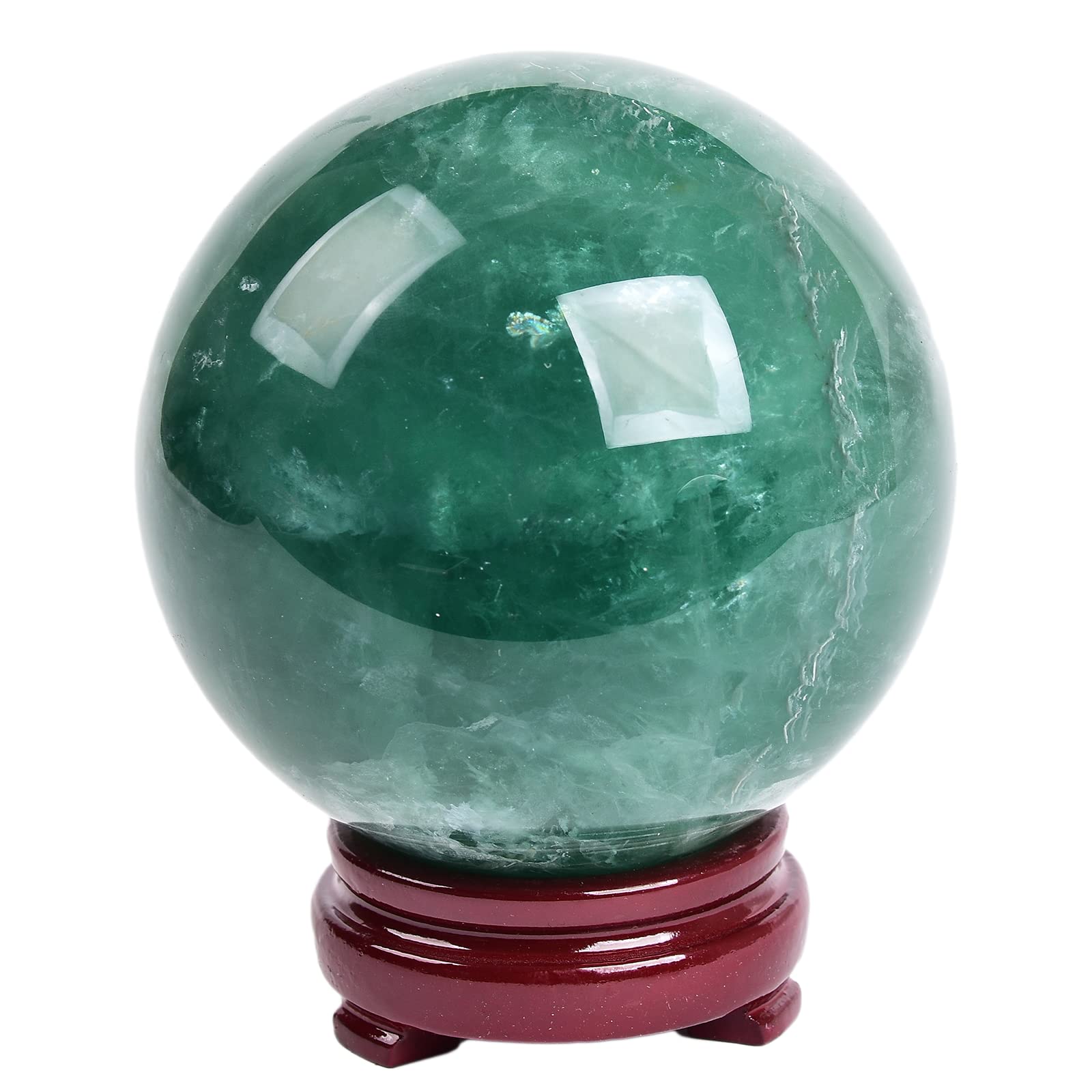 JIC Gem Large Crystal Ball with Stand Pietersite Crystal Ball Gemstone Decorative Ball for Home Decoration Altar Reiki Feng Shui Crystal Gift 80-90mm