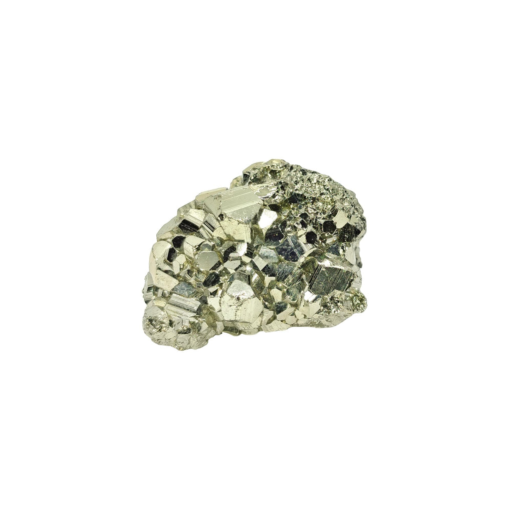 Pyrit Kristall Stufe | Katzengold | 100% natürliche Edelstein-Druse | Funkelnde Kristalle | Goldener Glanz | Edelstein-Deko | Lade und Entladestein | firstonthesun®