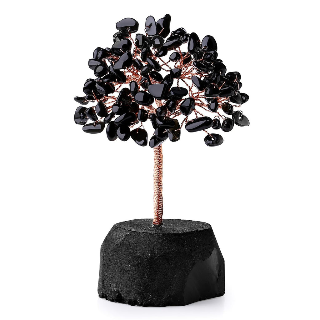 XIANNVXI Amethyst Crystal Tree Crystals Money Tree of Life Decoration Feng Shui Natural Gemstones Decorative Tree of Life Tumbled Stones Base Bonsai Tree Decorative Item Home Decor