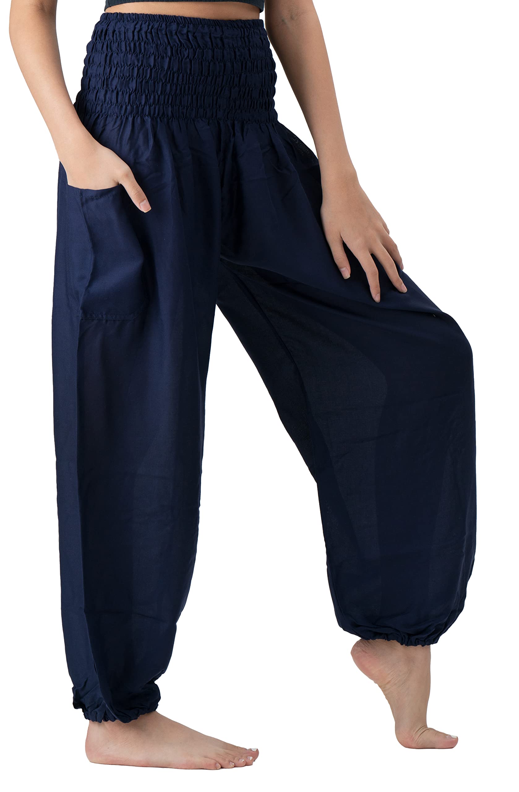 B BANGKOK PANTS Harem Pants Women Yoga Boho Clothes with Pockets