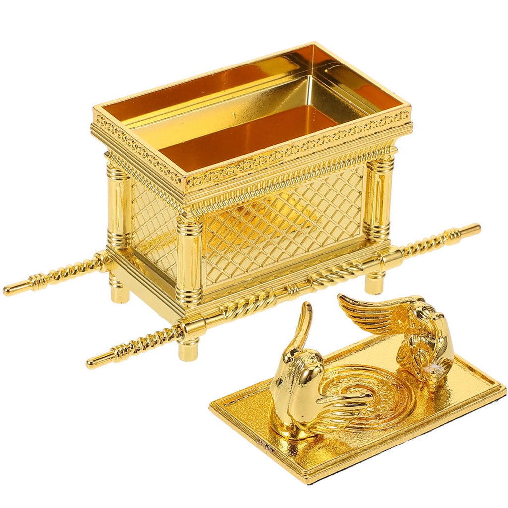 Luxshiny Ark of the Covenant Ornaments Religious Figures Ark Model Prop Religious Party Decorations Sculpture Judaica Zinc Alloy