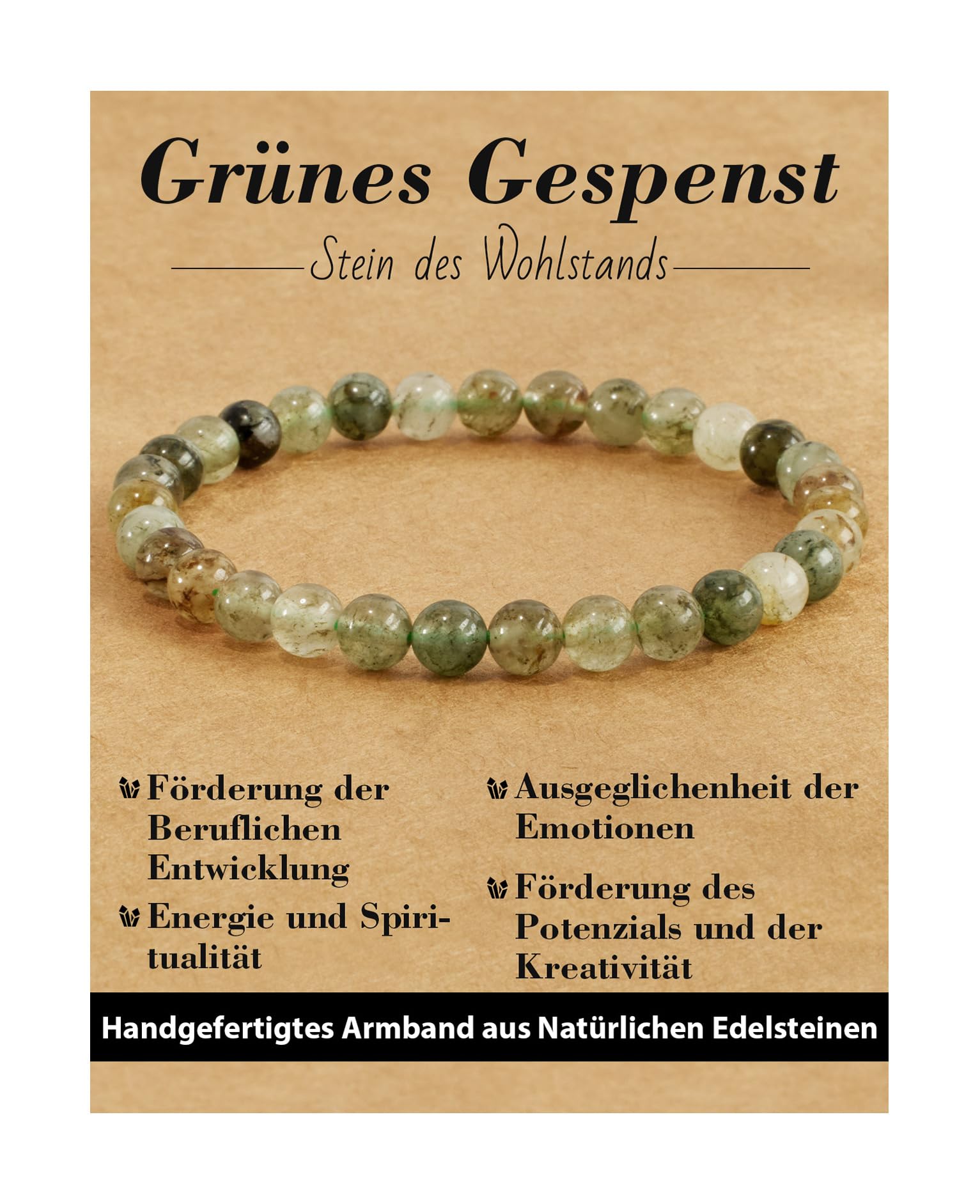 6 mm Healing Stone Bracelet for Men and Women, Real Natural Stone Beads, Lucky Bracelet, Friendship Bracelet, Individual Gift for Good Friends and Sisters