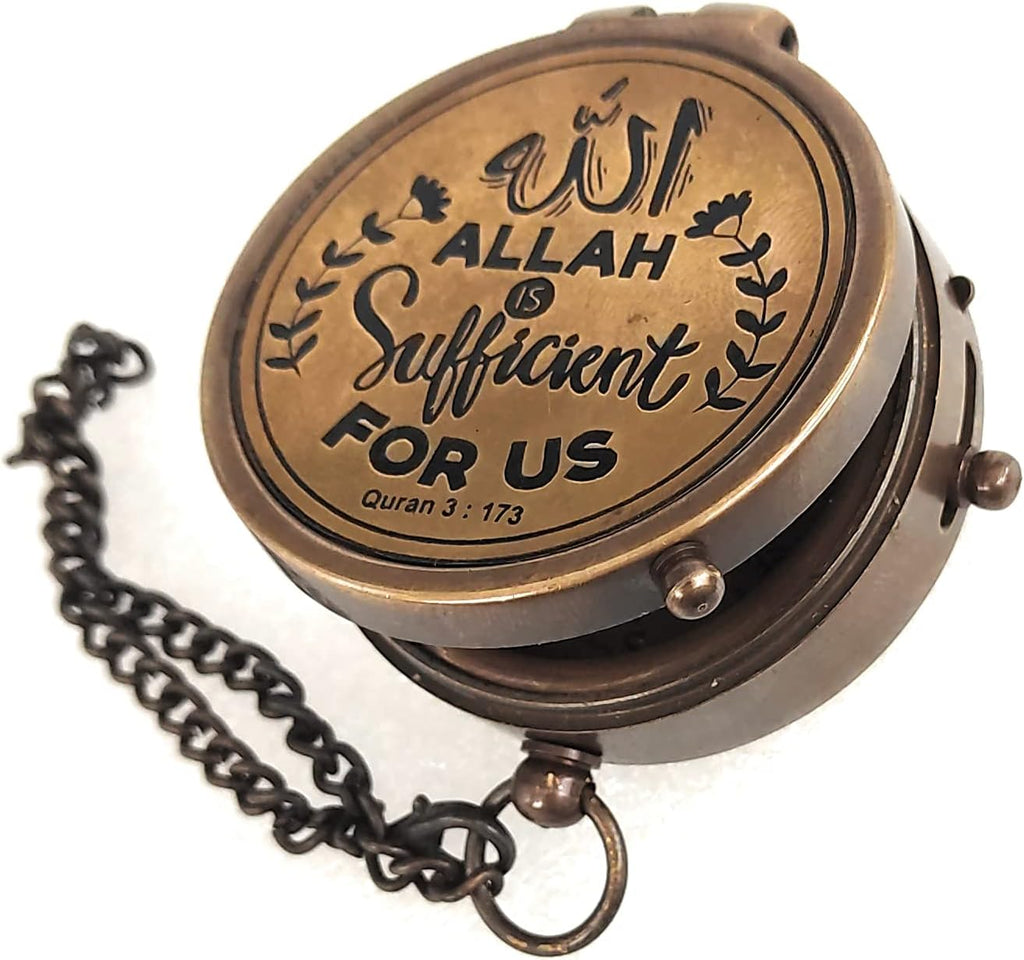 Islamic Gift for Men Women Kids | Qibla Compass - Allah Takwa Sunnah Muslim Gifts Idea Ramadan Eid Gift Birthday Salah Prayer Direction