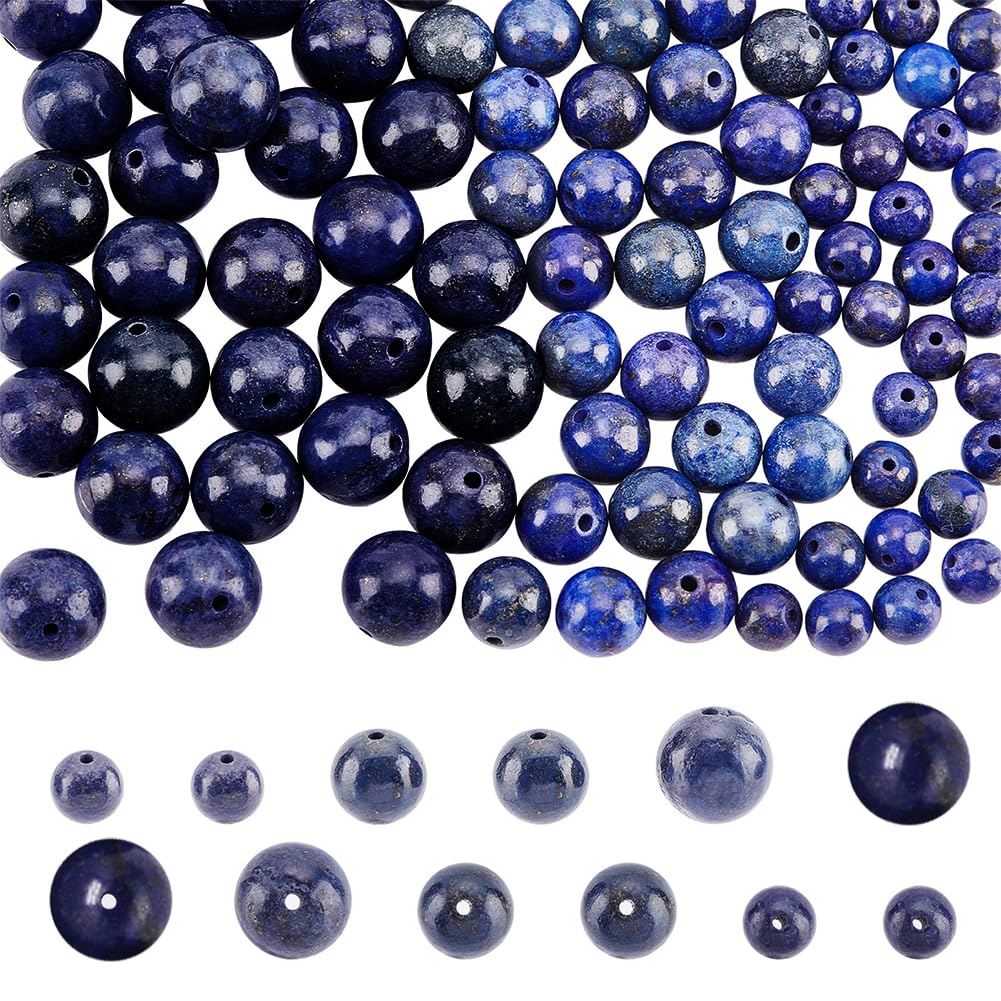 NBEADS Gemstone Beads Kunzite Beads Grade AB Round Natural Beads for Jewellery Making 1 Strand of 49 Pieces 8 mm