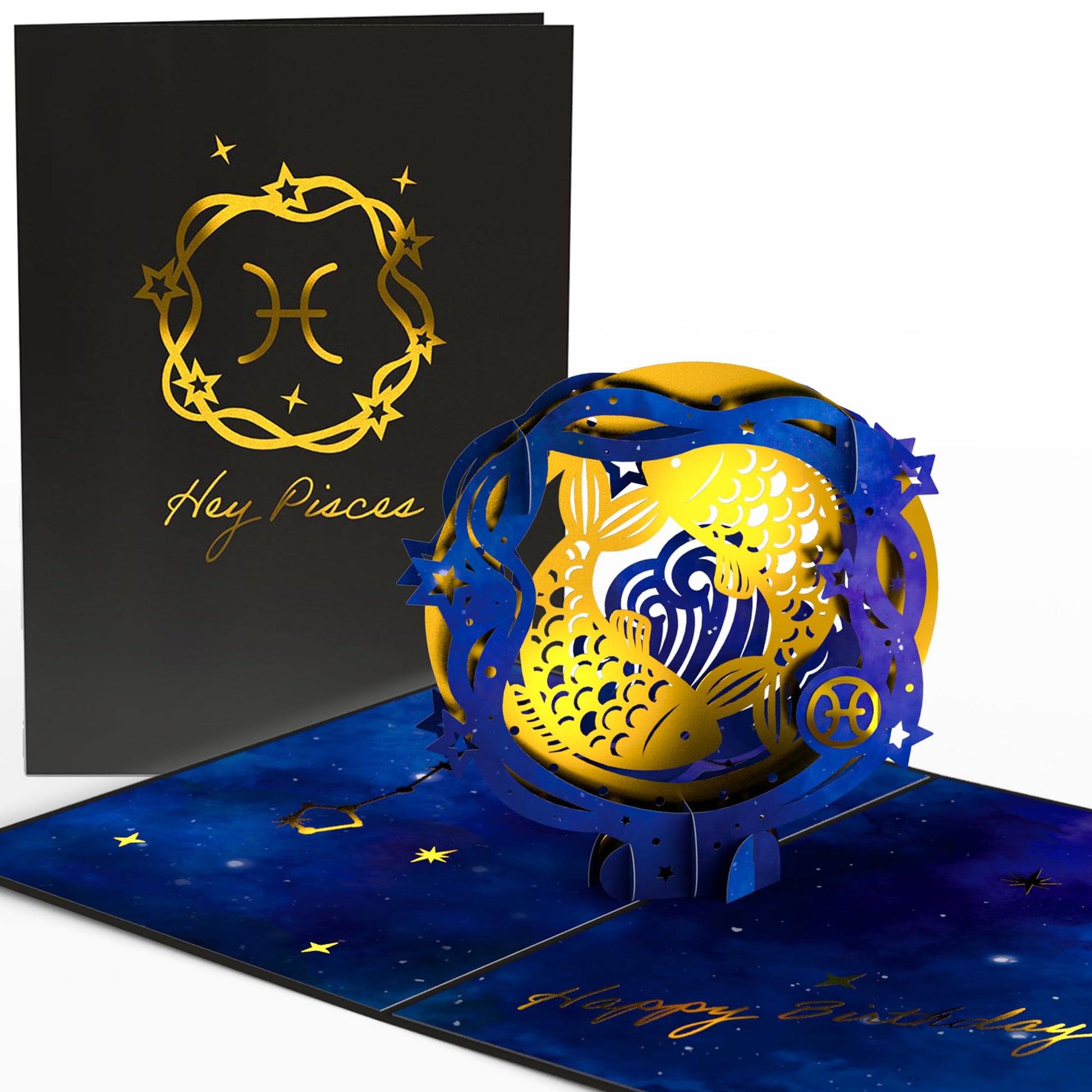 Lovepop® Sternzeichen Widder Geburtstag 3D Pop-Up Karte Geburtstagskarte Zodiac Aries | Hochwertige Gold-Effekte | Fach für Geld & Gutscheine | Premium-Umschlag