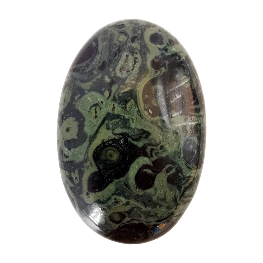 Natural Purple Lepidolite Worry Stones Oval Palm Pockets Healing Crystal Massage Spa Energy Stone