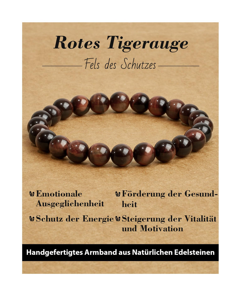 Handmade Genuine Natural Stone Beads Healing Stones Bracelet, Women's Men's Chakra Bead Bracelet, 8 mm Round Gemstone Yoga Bracelets, Includes Replacement Beads