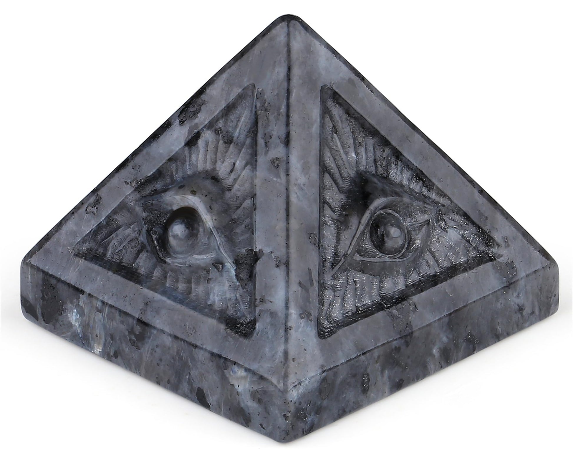 YATOJUZI 2" Black Obsidian Crystal Pyramid Natural Crystals and Healing Stones Black Obsidian Pyramids Black Gemstones for Meditation Reiki Energy Balancing Good Luck Gifts 1PCS