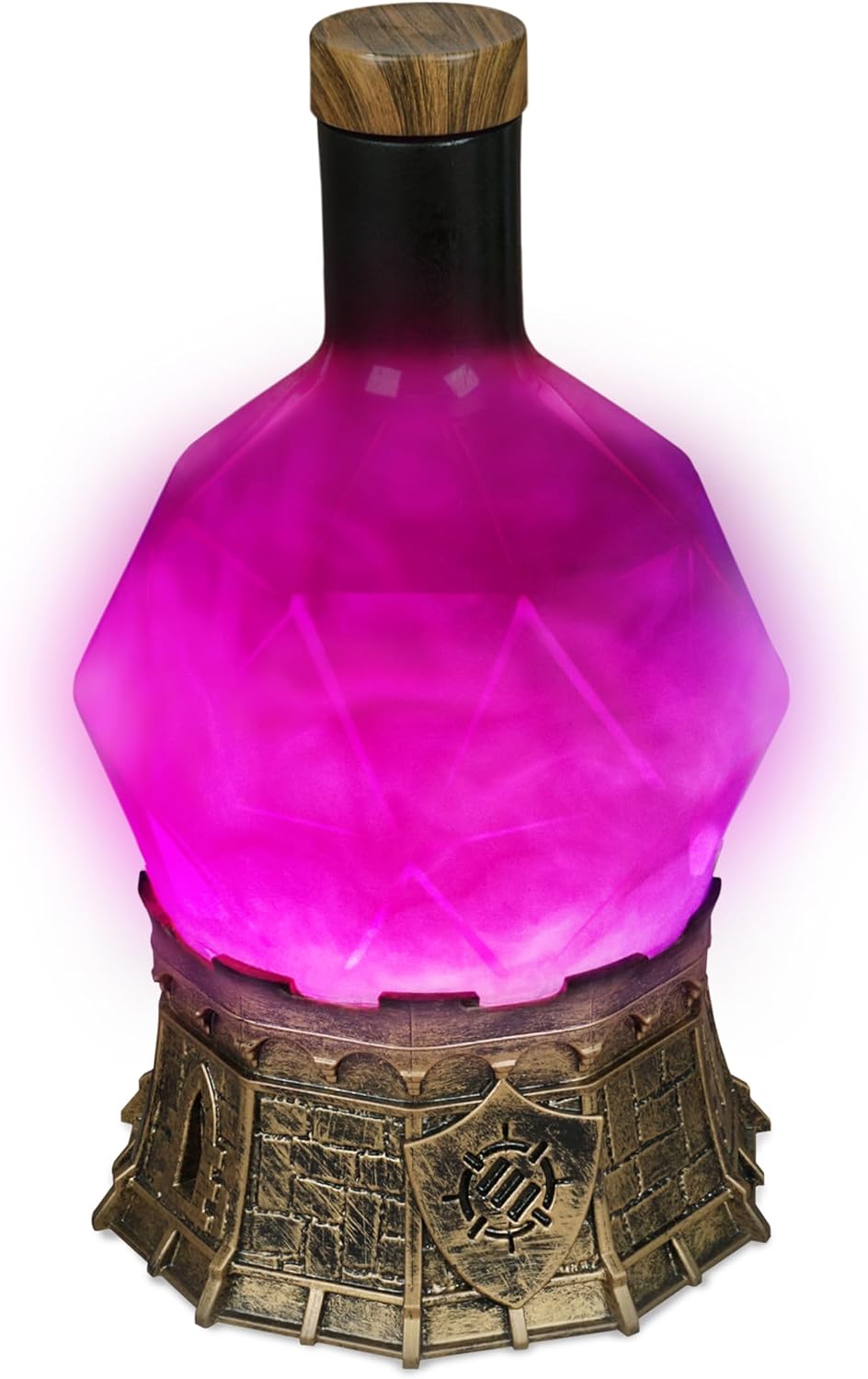 ENHANCE Gaming-Zaubertranklicht mit wirbelndem Elixier - Zaubertrankflasche als Stimmungslicht für Tischspiele, Spielzimmer, Schreibtischdekoration - Sanft Leuchtender Mystischer Kelch (Lila)