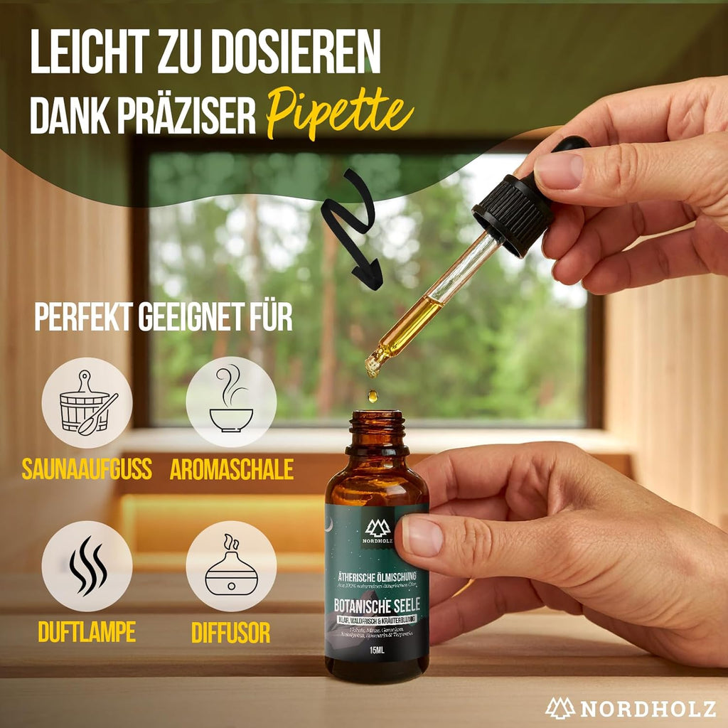 Cedarwood Oil [100% Natural] Woody & Warm - Pharmaceutical Quality Essential Cedar Oil from Gentle Distillation - Laboratory Tested - For Sauna, Diffuser & Aromatherapy