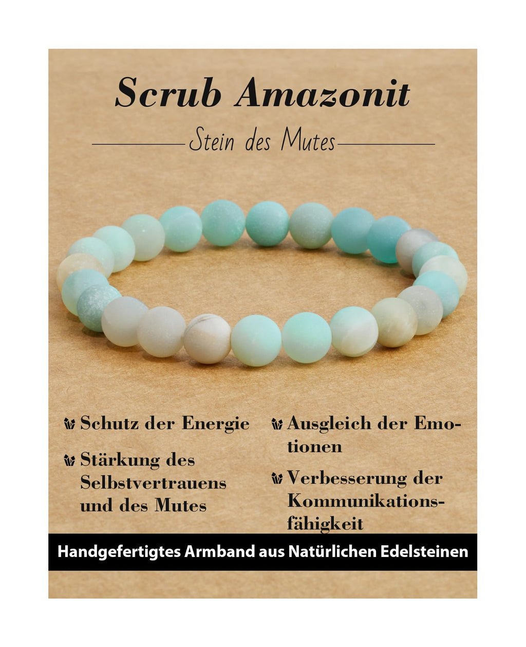 Handmade Genuine Natural Stone Beads Healing Stones Bracelet, Women's Men's Chakra Bead Bracelet, 8 mm Round Gemstone Yoga Bracelets, Includes Replacement Beads