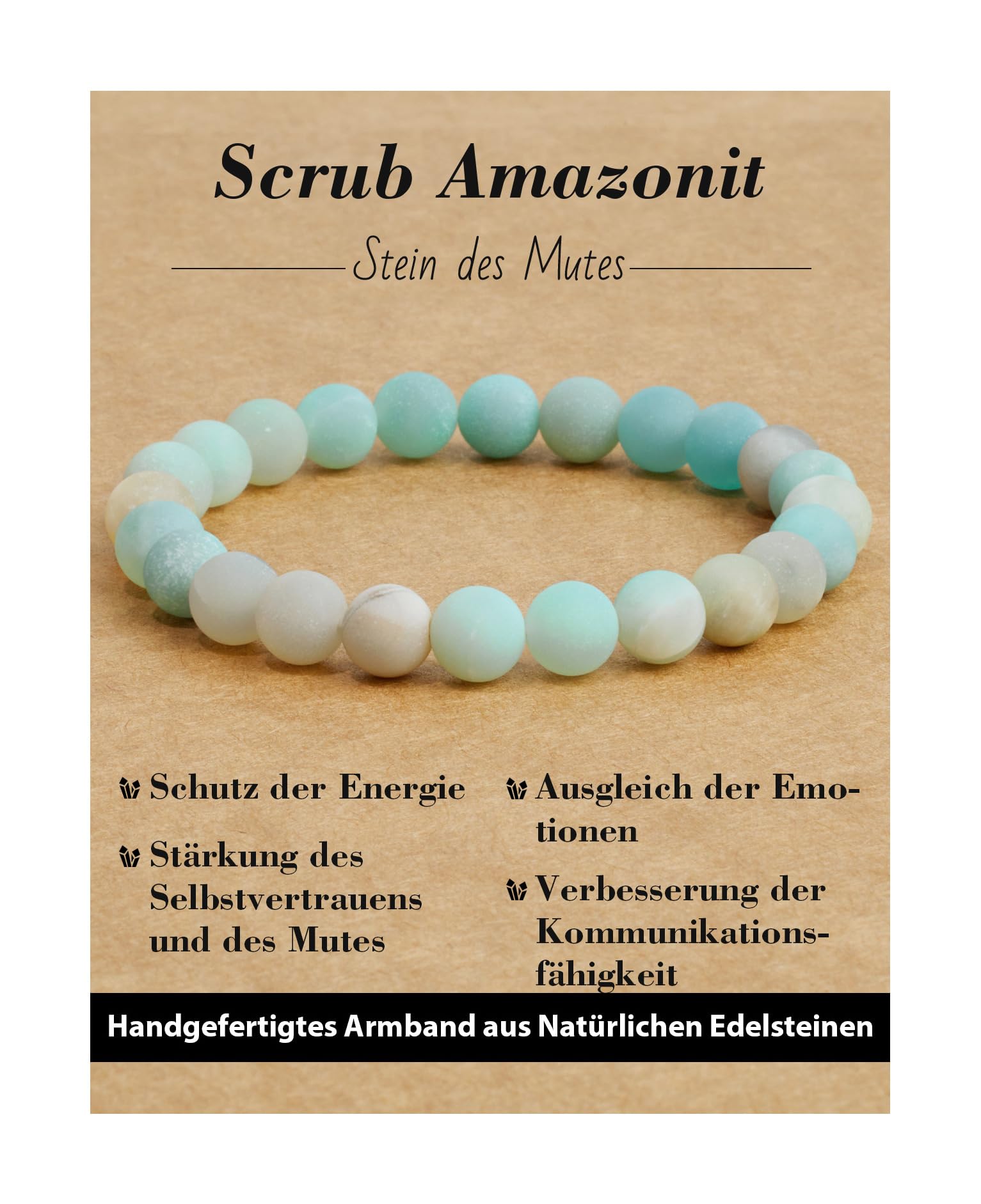 Handmade Genuine Natural Stone Beads Healing Stones Bracelet, Women's Men's Chakra Bead Bracelet, 8 mm Round Gemstone Yoga Bracelets, Includes Replacement Beads