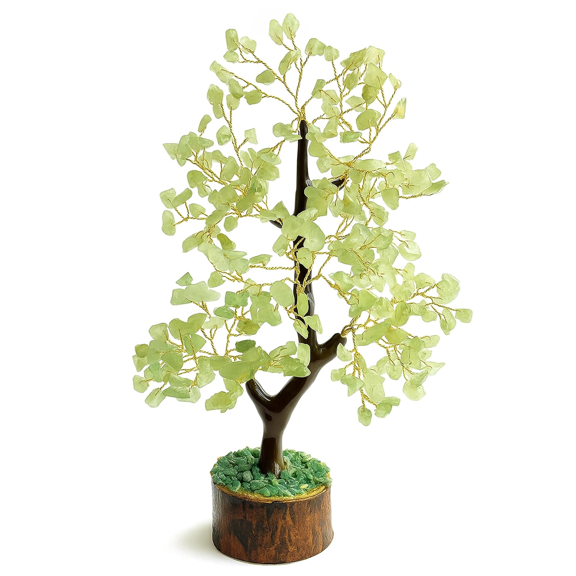 Edelsteinbaum - Kristallbaum Glücksbaum mit Echten Steinen - 7 Chakra Baum für Energieausgleich, Harmonischer Heilstein Baum, Deko Edelstein Baum für Meditation und Heilung - Steinbaum