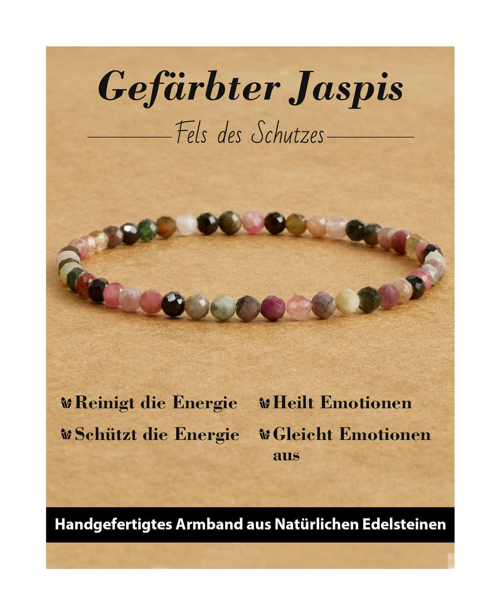 4 mm Stretch Bracelet Made of Real Natural Stone Beads, Healing Stone Bracelet, Yoga Bracelet for Women, Men, Lucky Bracelet, Friendship Bracelet, Replacement Beads Included
