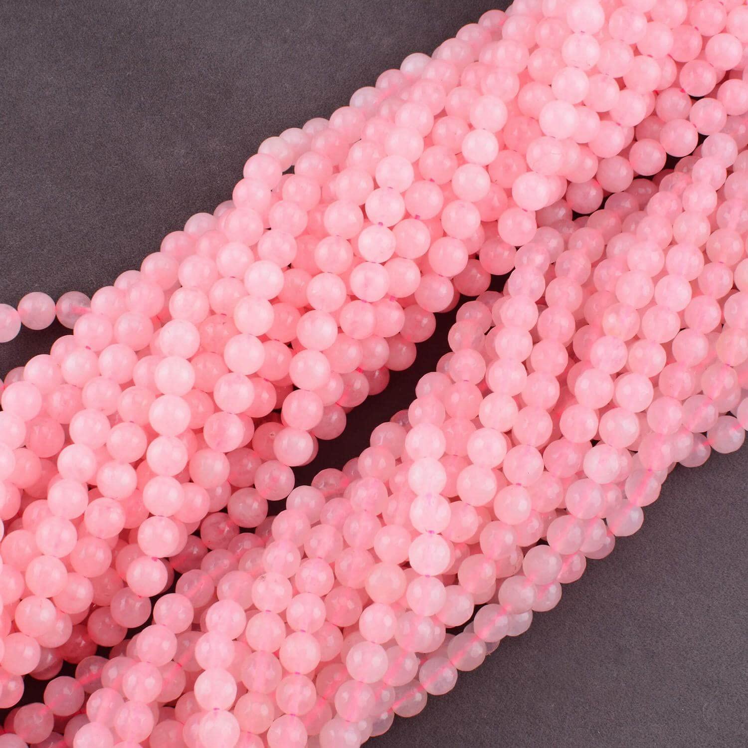 Natural Semi-Precious Stones Beads for Threading 38 cm String Round 4 6 8 10 12 mm