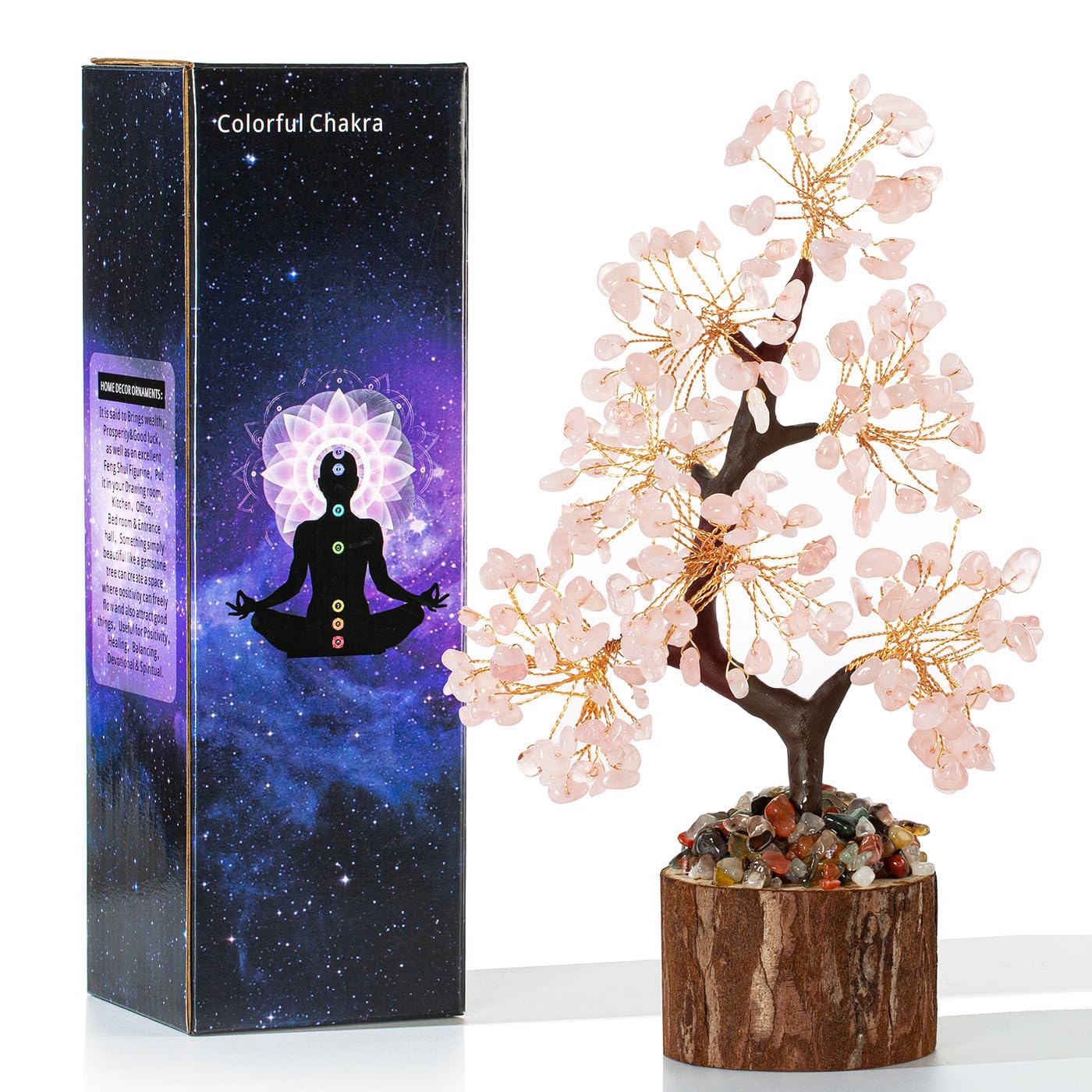 XIANNVXI Chakra Steine Kristallbaum Deko Geschenk Kristalle Deko Geschenk Esoterik Spirituelle Geschenke Dekopflanzen Lebensbaum Schreibtisch Deko Geschenke
