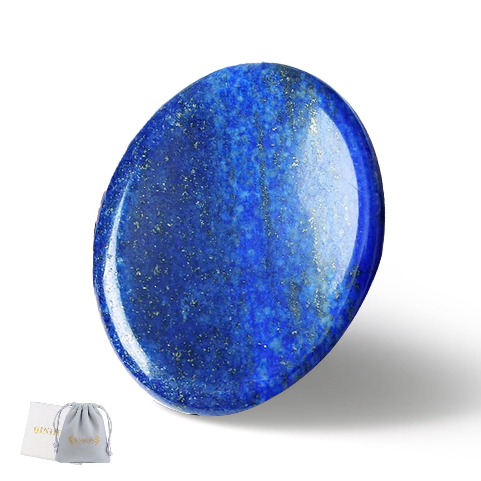 QINJIEJIE Green Aventurine Crystals Worry Stone Worry Stone Thumb Precious Stones Oval Crystal Healing Stone Palm Stones Stress Relief Reiki Healing Meditation