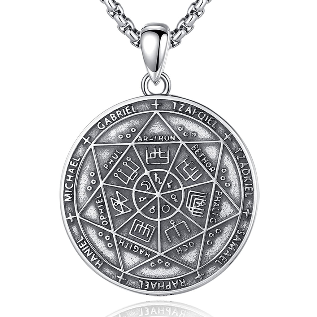 CELESTIA Supernatural Siegel der 7 Erzengel Michael Raphael Kette Silber 925 Frauen Männer Esoterik Geschenke Talisman Amulett Glücksbringer