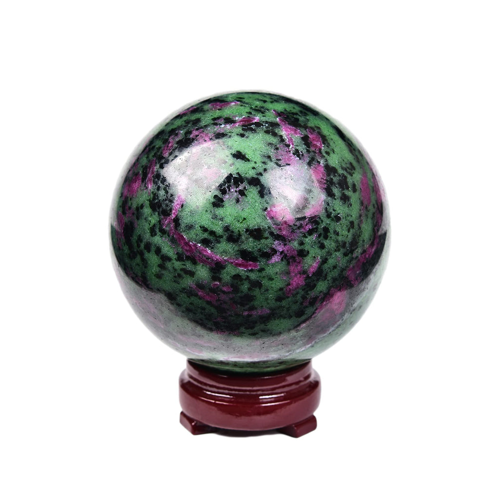 JIC Gem Large Crystal Ball with Stand Pietersite Crystal Ball Gemstone Decorative Ball for Home Decoration Altar Reiki Feng Shui Crystal Gift 80-90mm