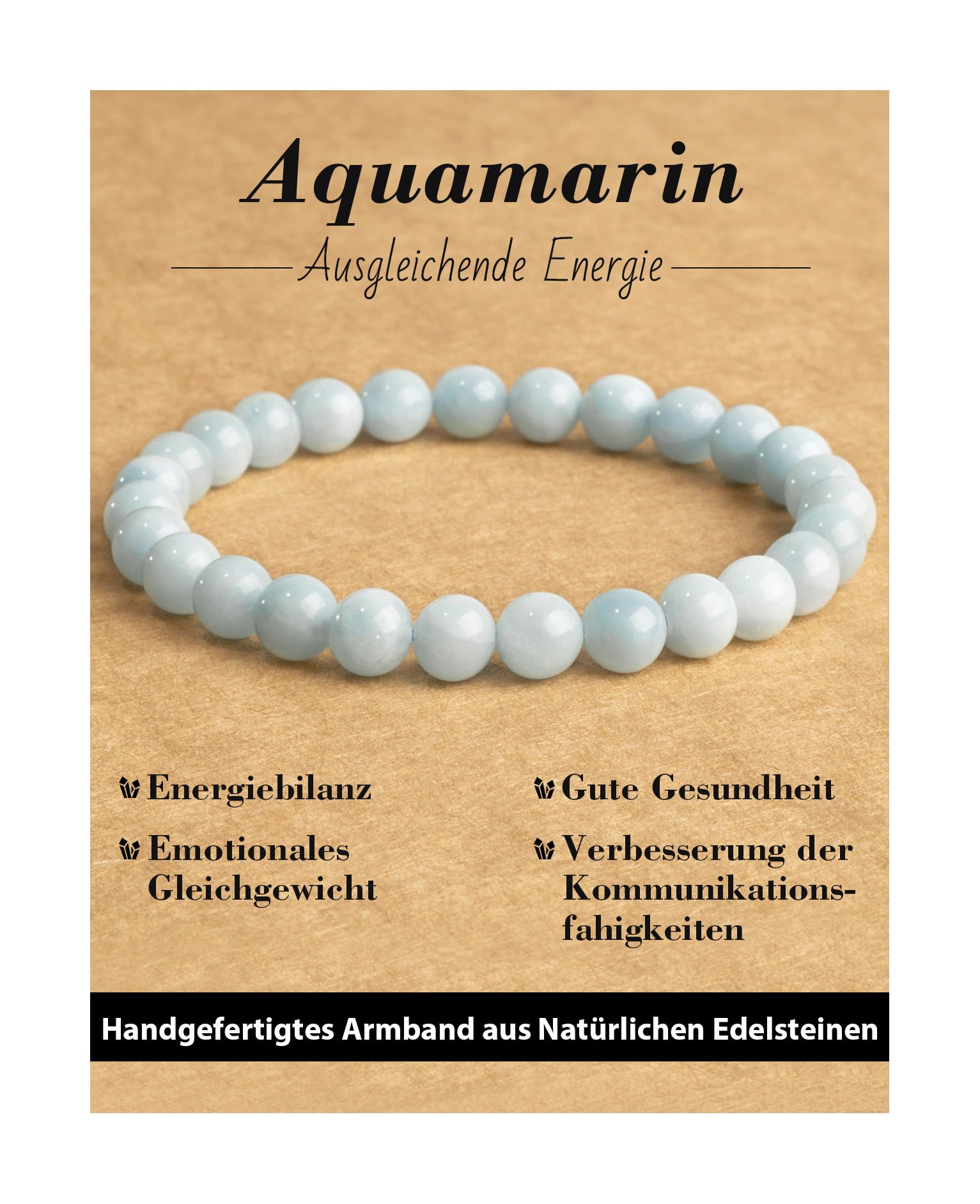 6 mm Healing Stone Bracelet for Men and Women, Real Natural Stone Beads, Lucky Bracelet, Friendship Bracelet, Individual Gift for Good Friends and Sisters