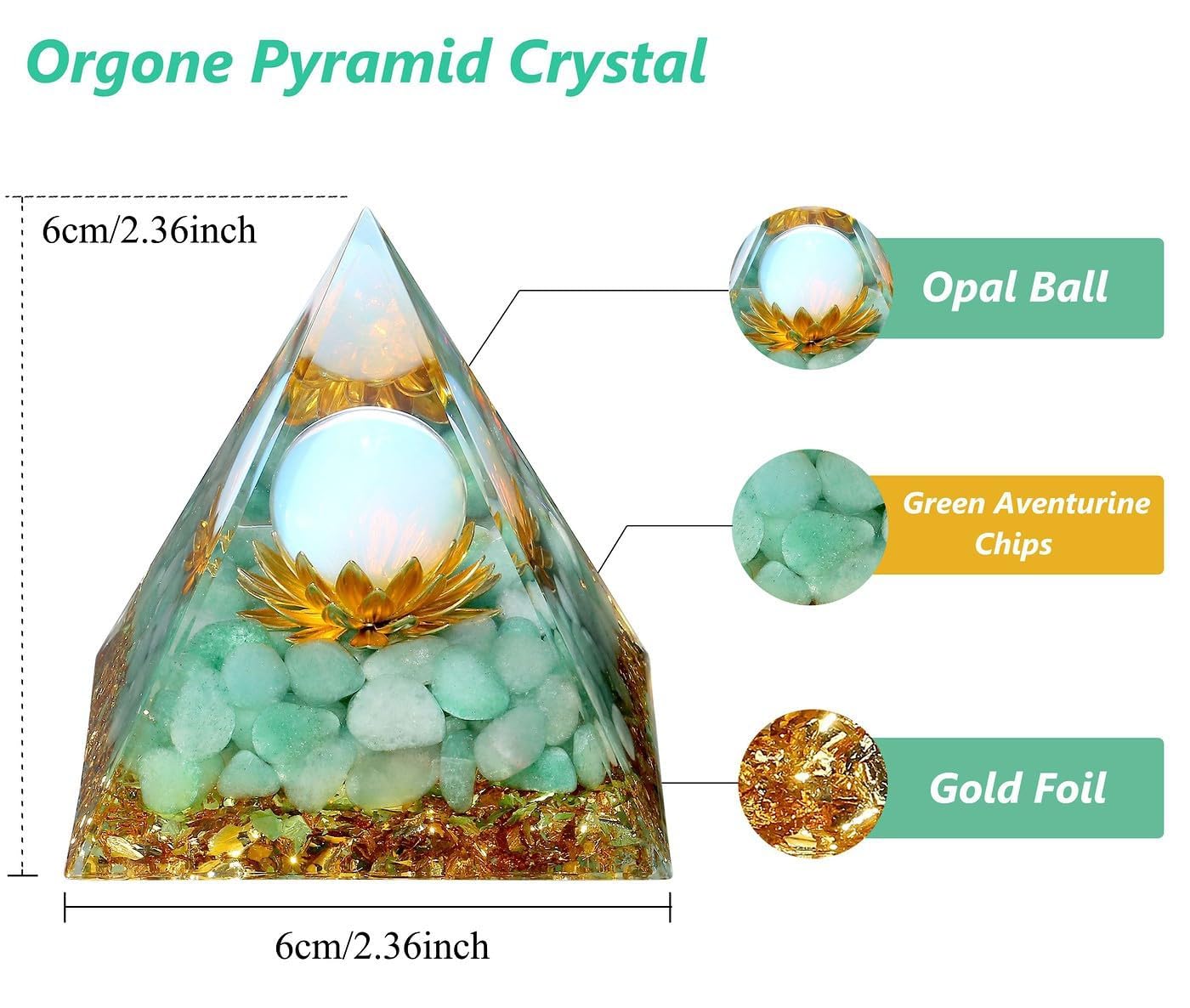 XIANNVXI Citrine Pyramid Gemstones Large Citrine Stone Crystal Natural Healing Crystals Yellow Pyramids Reiki Esoteric Gifts 2.4 Inches