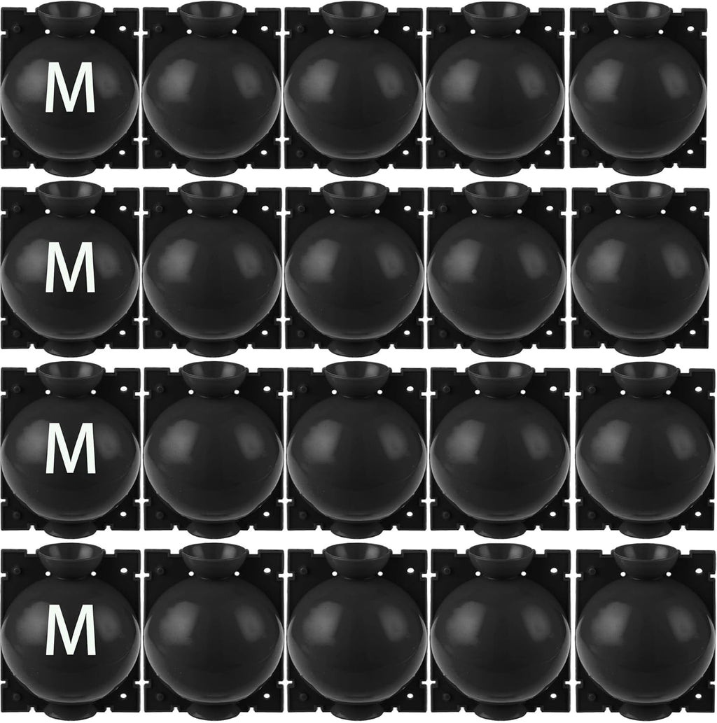 20 Stücke Pflanzenwurzelbox, Pflanzenwurzelgerät Wiederverwendbares Pflanzenwurzelgerät Hochdruck-Vermehrungsball für Bäume Blumen Garten Boden Veredelungsbox, Schwarz-Mittel