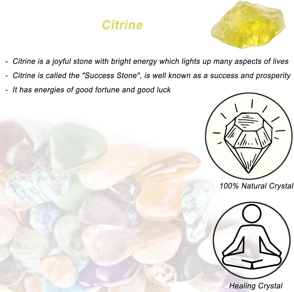 Citrine Raw Crystals, Large 1.25-2.0 Inch Healing Crystals, Natural Raw Stones, Crystal for Drumming, Cabbing, Fountain Rocks, Decoration, Polishing, Wire Wrapping, Wicca and Reiki