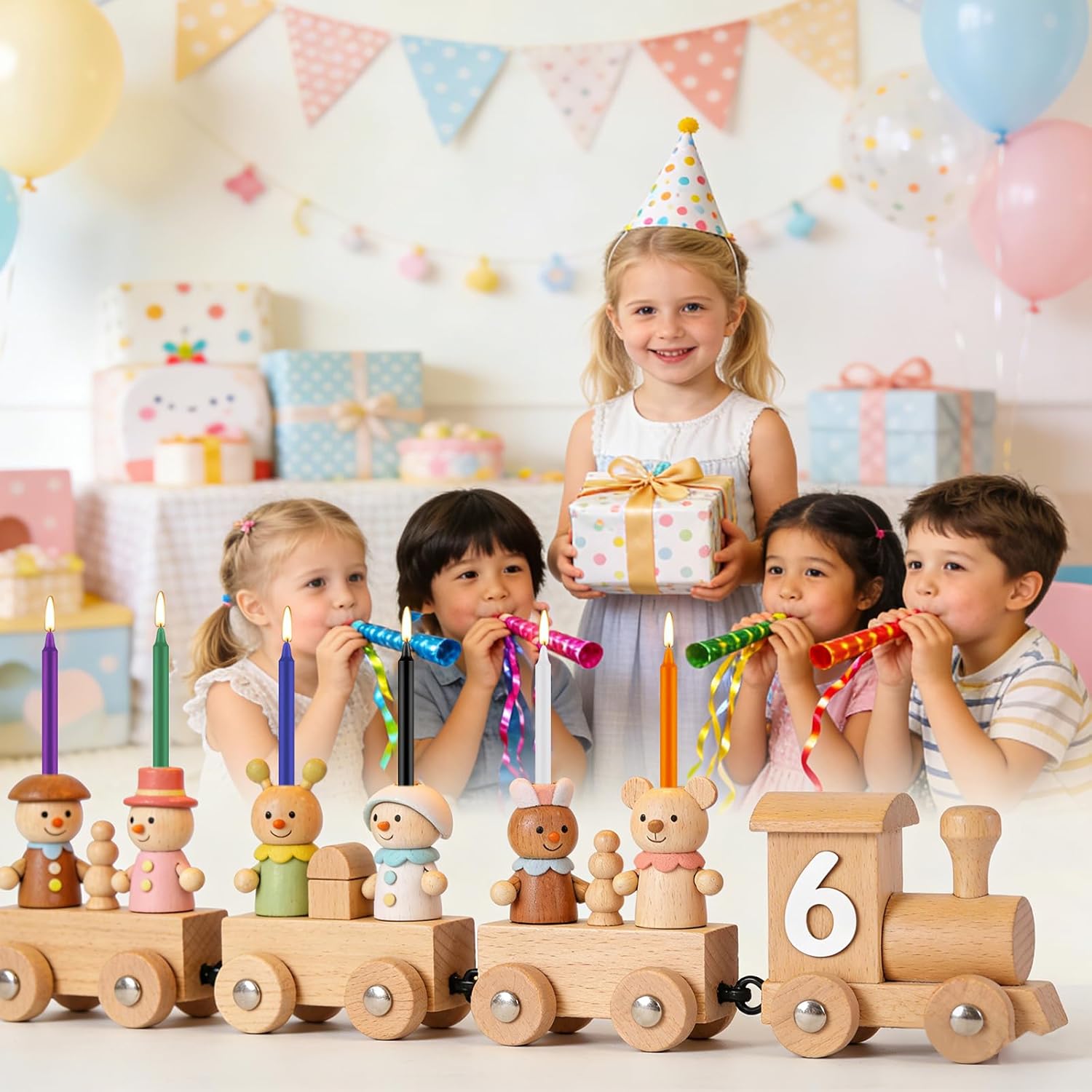 Tobeape 100 Stück Stabkerzen kurz bunt,1,27 x 10 cm Kleine Kerzen farbige, tropffreie unparfümierte Spitzkerzen Geburtstagskerzen für Geburtstagszug Party dünne Mini Kerzen für Witchcraft Wicca Ritual