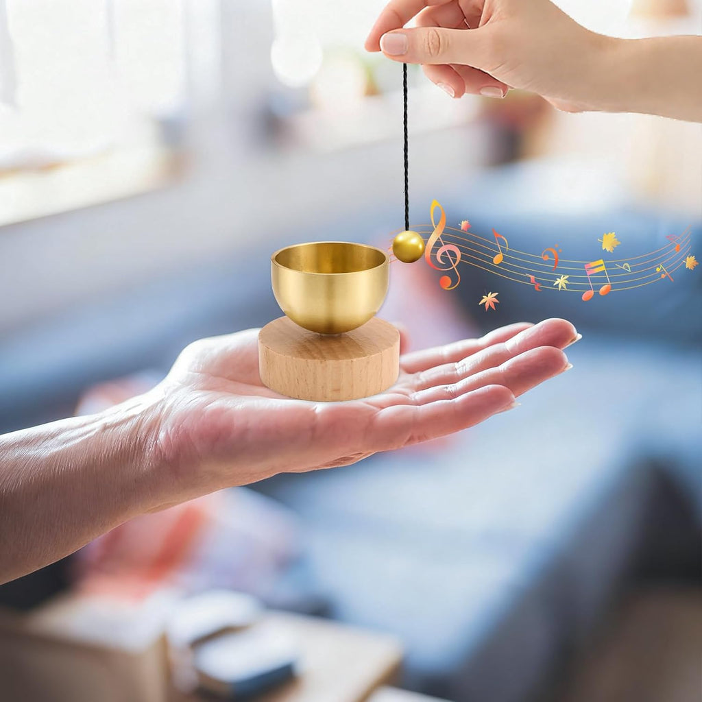 Flangschale klein tibetische, klangschalen set, gegossene klangschale für Yoga, Meditation und Entspannung, Achtsamkeit, Chakra-Heilung, Stressabbau