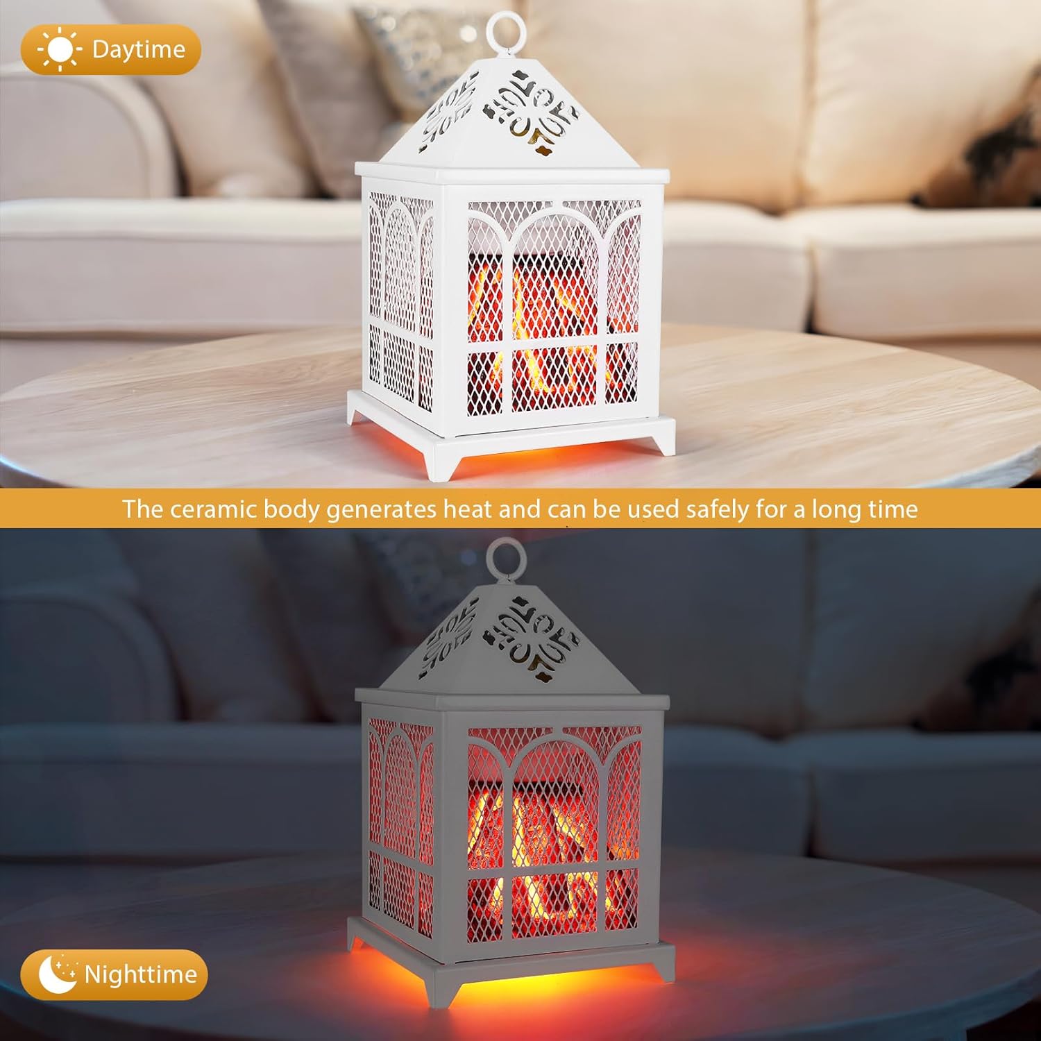 Elektrische Duftlampe,4 in 1 Kamin Duftlampe für Duftwachs,Kerze,Duftöl, Elektrischer Wachswärmer Aroma Diffuser Duftöl Lampe Duftwachs Lampe Elektrisch Aromalampe für Büro Schlafzimmer Dekoration