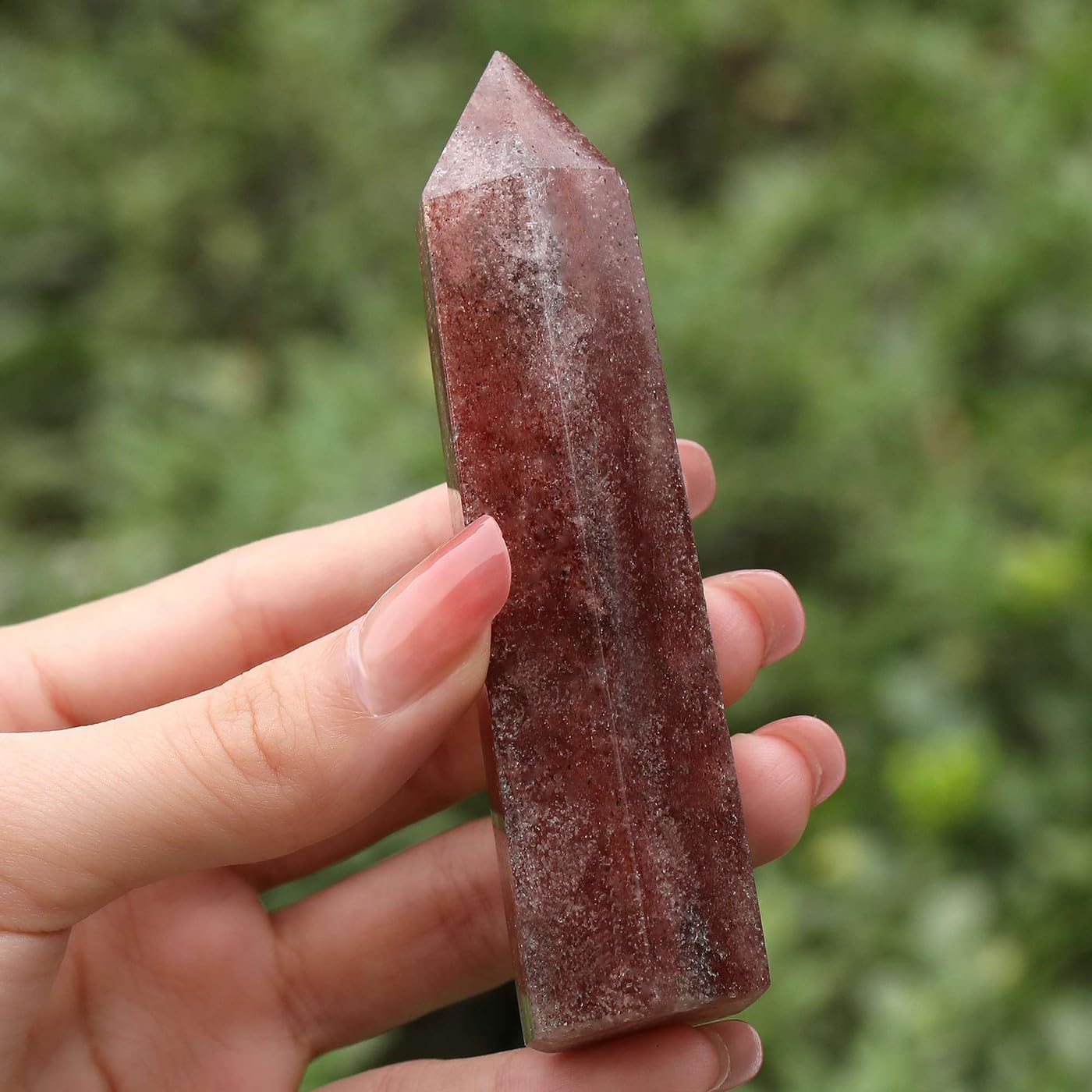 LAIDANLA Tiger Eye Healing Crystals Wands 3.5-4" Polishing Natural Reiki Energy Wand Stone Hexagonal Point Large Crystal Gemstones for Meditation Therapy Crystal Grid Decoration 1Pcs