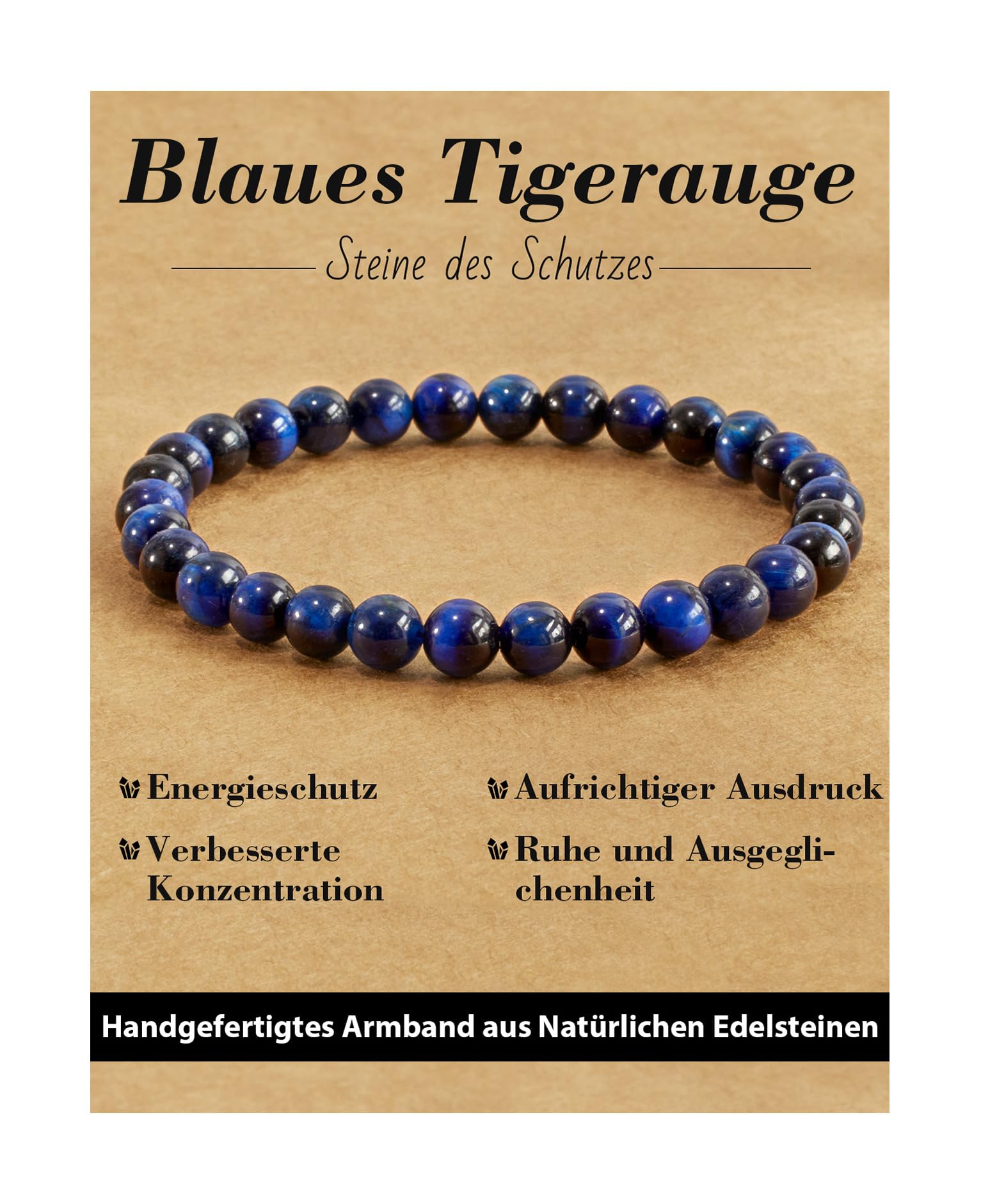 6 mm Healing Stone Bracelet for Men and Women, Real Natural Stone Beads, Lucky Bracelet, Friendship Bracelet, Individual Gift for Good Friends and Sisters