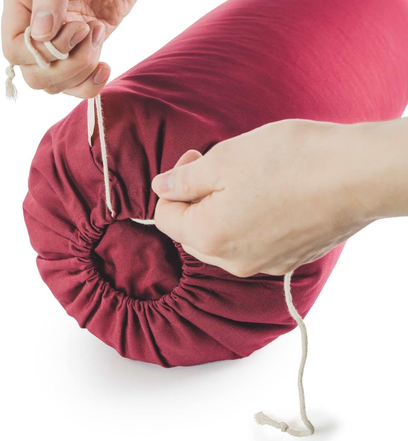 Lotuscrafts, Yoga Roll for Yin Yoga, Diameter 24 cm, with Spelt Filling, Washable Cotton Cover, Yoga Bolster Roll for Restorative Yoga, GOTS Certified