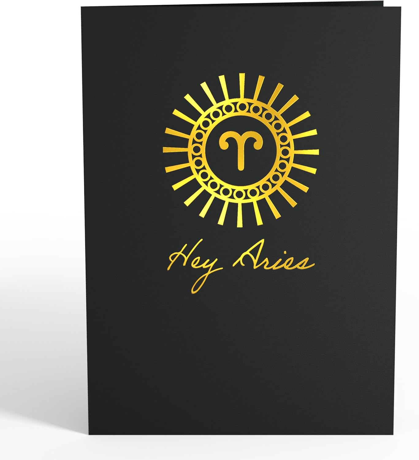 Lovepop® Sternzeichen Widder Geburtstag 3D Pop-Up Karte Geburtstagskarte Zodiac Aries | Hochwertige Gold-Effekte | Fach für Geld & Gutscheine | Premium-Umschlag