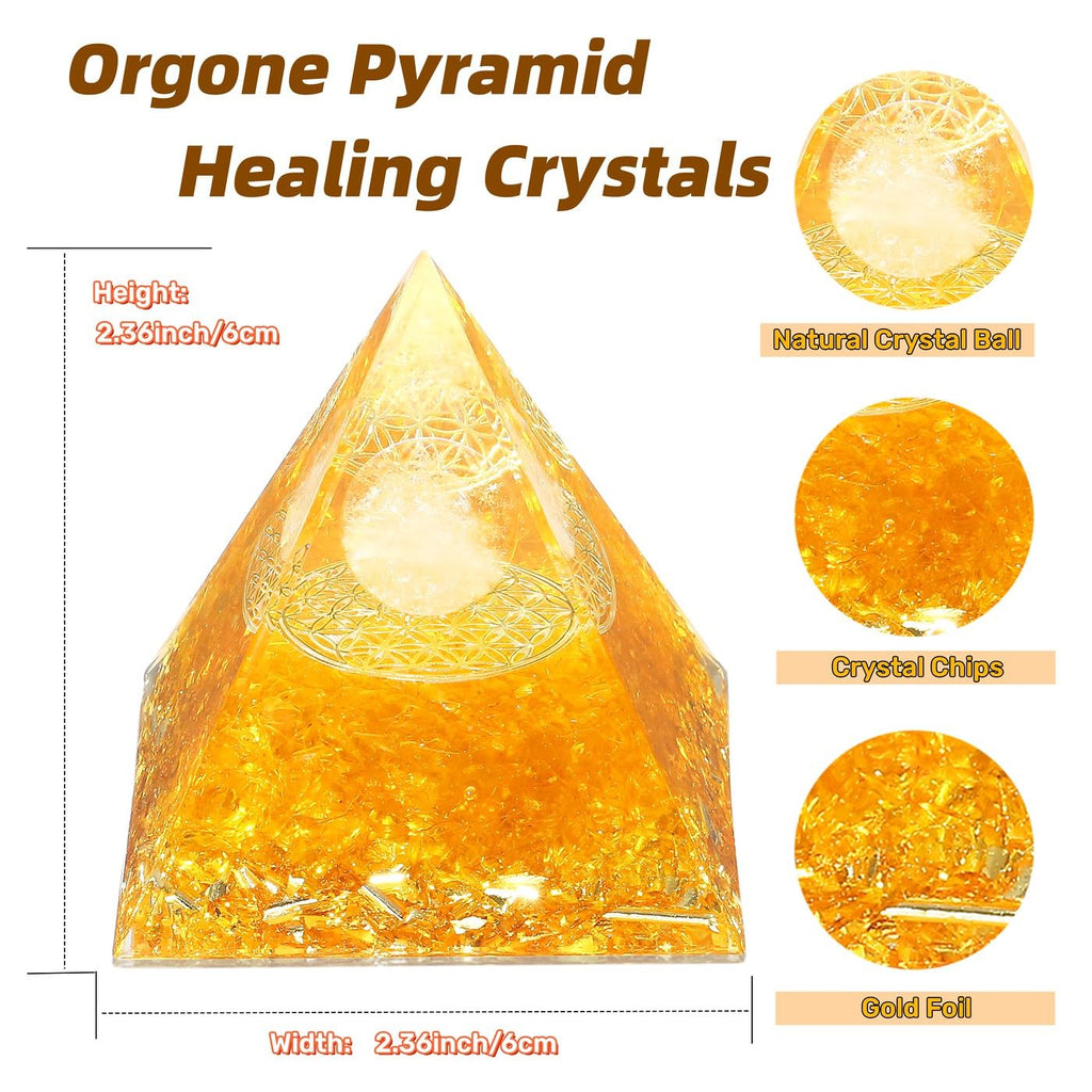 XIANNVXI 2.4" Große Pyramide Tigerauge Obsidian Stein Kristalle Edelsteine Pyramiden Natürliche Witchy Decor Energie Geschenke für Frauen Männer