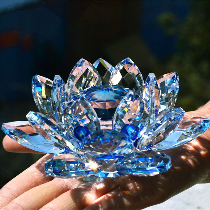 Quartz Lotus Flower Figurine