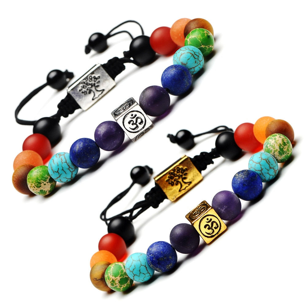 Women's Colorful Beaded Natural Stones Bracelet