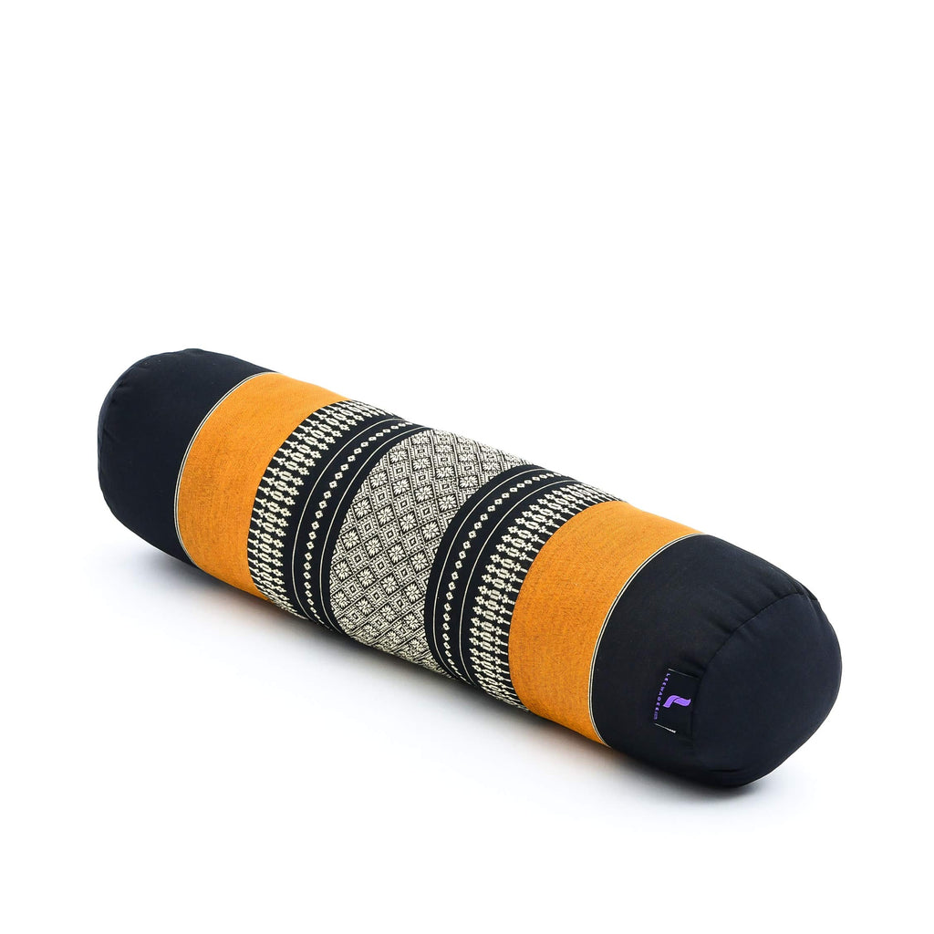 Leewadee Pilatesrolle Yoga Bolster Yogakissen Ökologisches Naturprodukt, Kapok