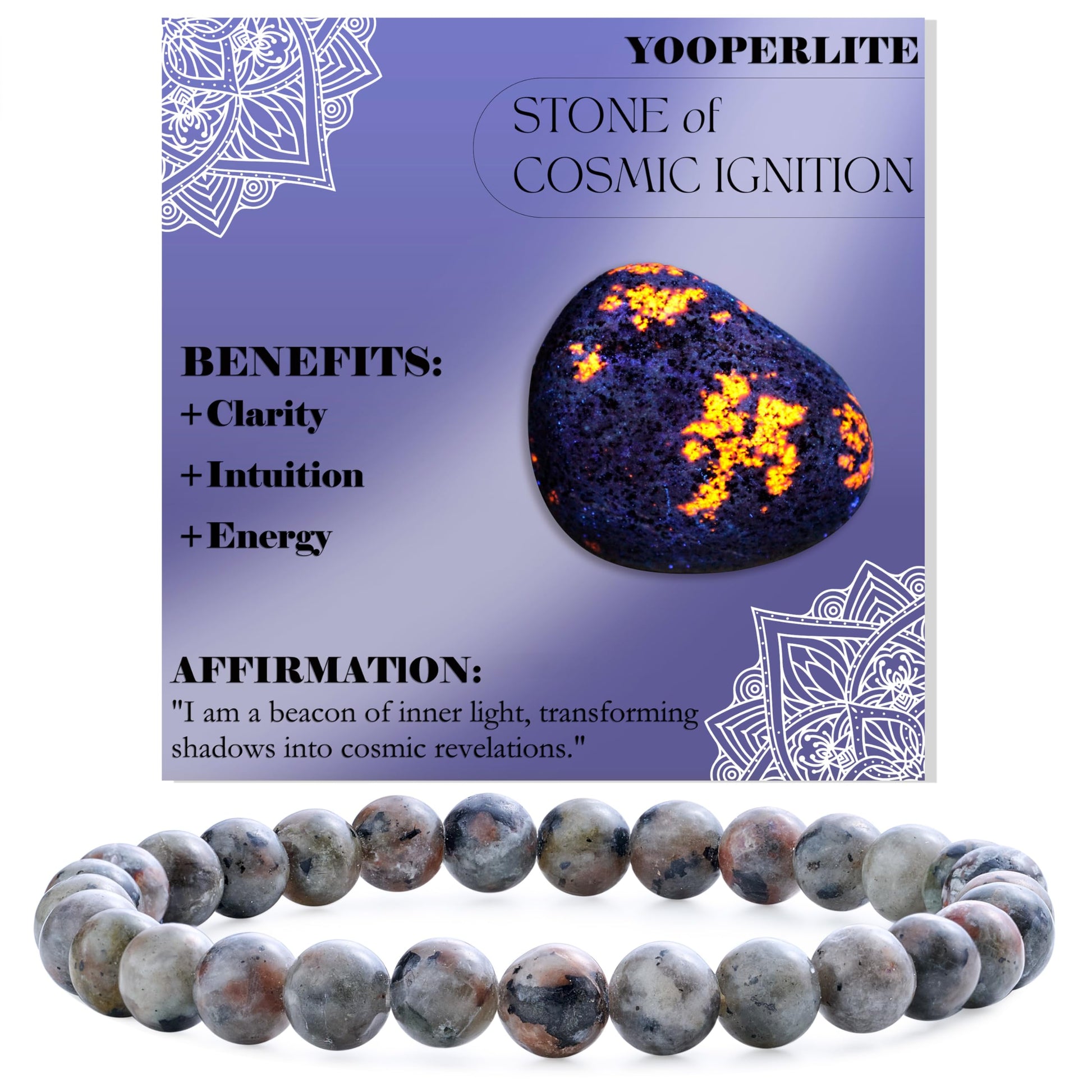 Bivei Pearl Bracelet for Women 6 mm Semi-Precious Stone Stretchy Elastic Jewellery Yoga Gifts