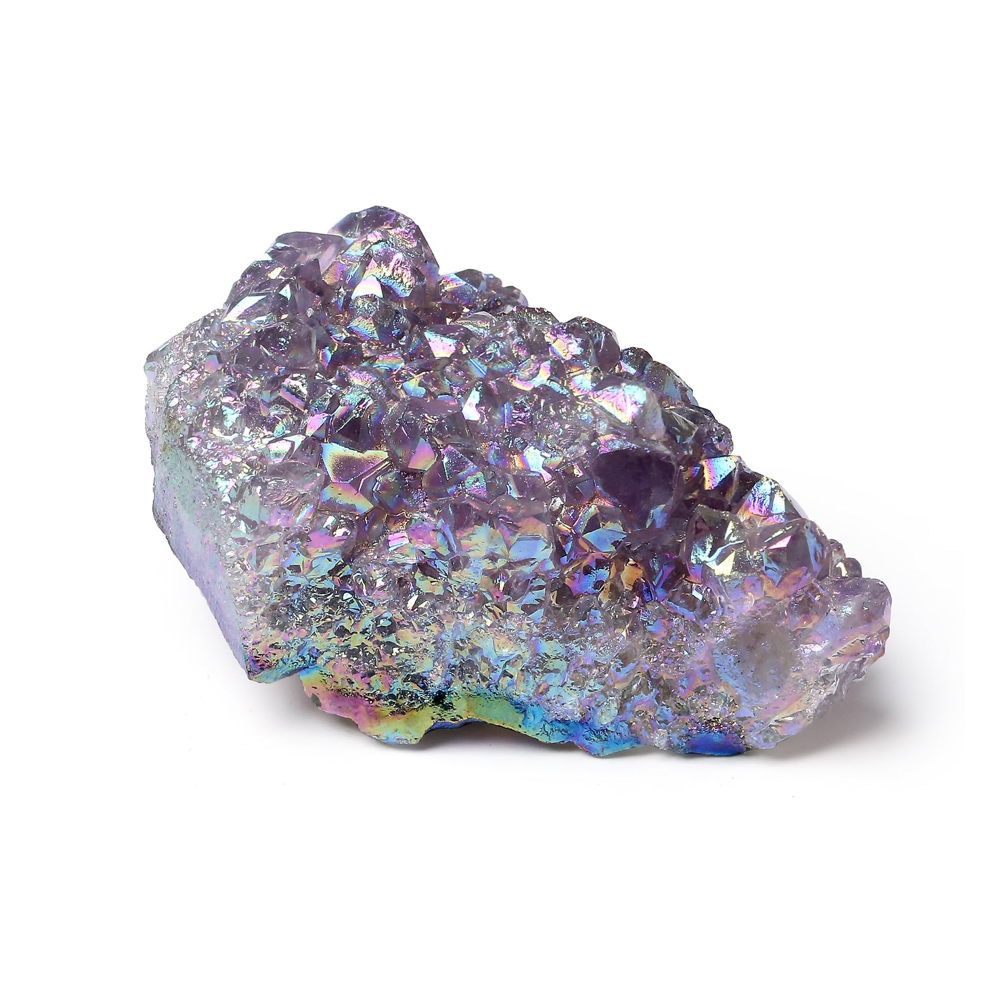 AB Crystal Druse Quartz Druze Crystal Geode Natural Raw Stone Gemstones Energy Irregular Geode Caves Reiki Decoration