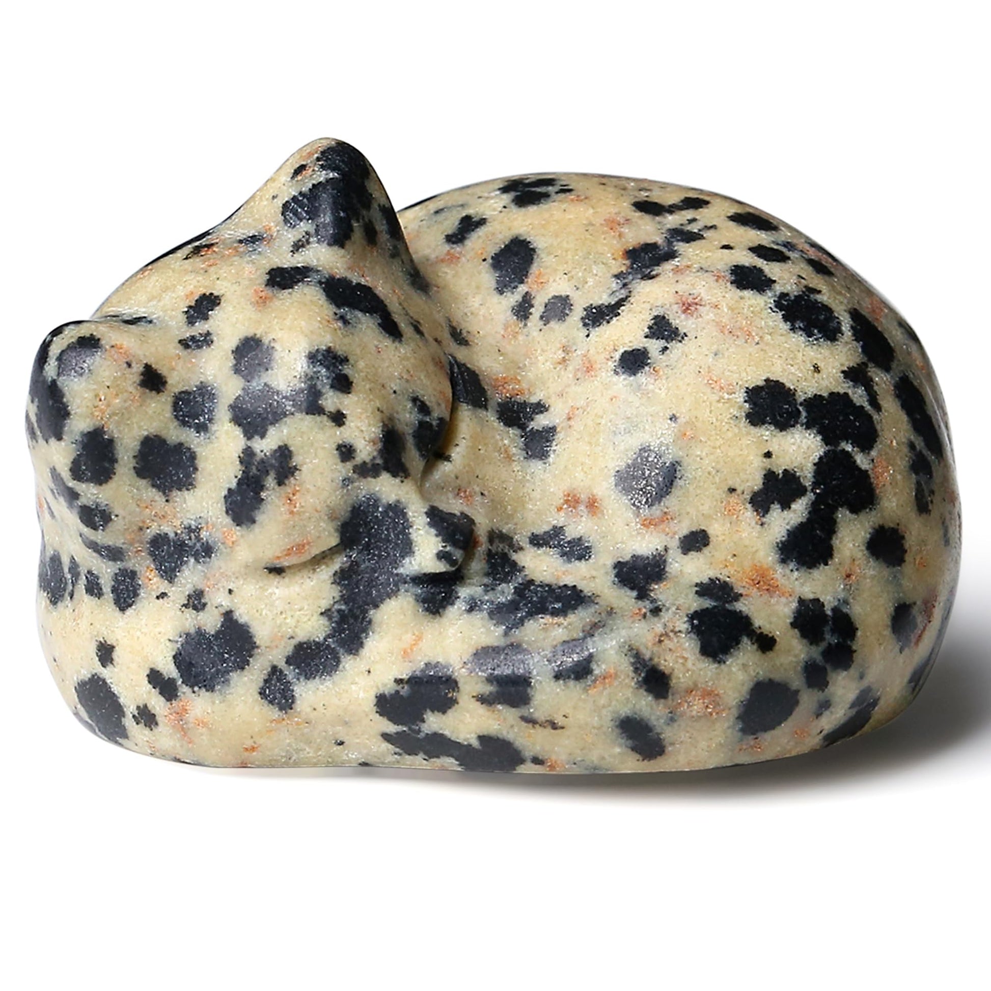 QINJIEJIE Obsidian Katzen Deko Kristalle Heilsteine Schwarze Katze Figuren Dekor Geschenk für Katzenliebhaber Edelsteine Glück Kätzchen Geschenke für Frauen