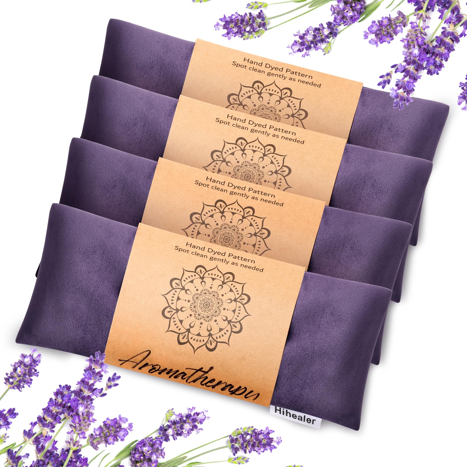 Hihealer 2er / 4er-Pack Augenmaske Gewichts-Augenmaske mit Lavendel-Aromatherapie für Schlaf, Yoga, Meditation und Selbstpflege, entspannende Accessoires Weihnachtsgeschenke für Frauen Mütter