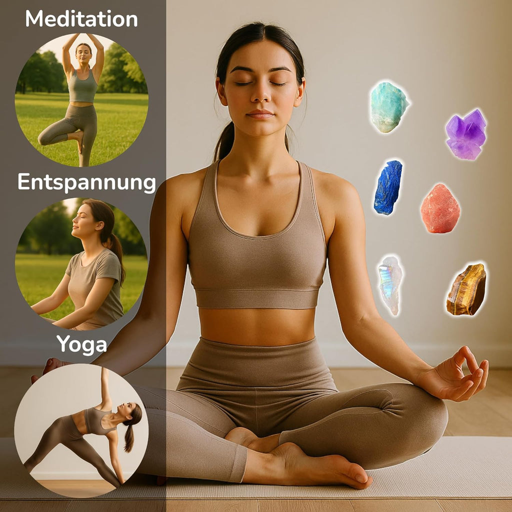 Kunzite Healing Stones Set - Real Crystals & Minerals Meditation Gift Idea - Natural Stones Decorative Spiritual Energy Stones Spiritual