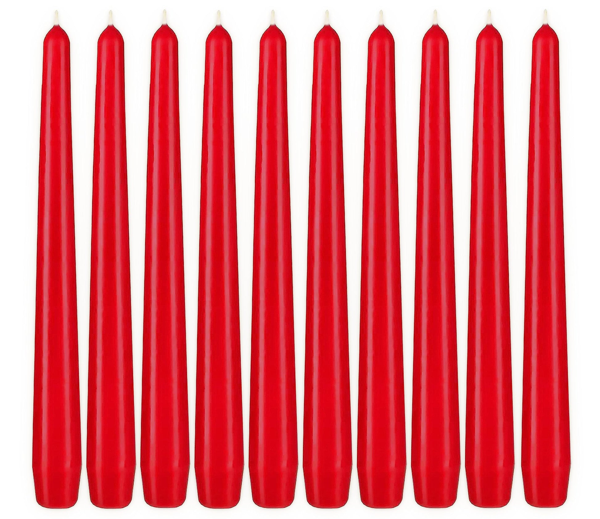 BRUBAKER Premium Spitzkerzen Lila - 50 Stück - bis zu 7,5 Stunden Brenndauer pro Kerze - 24 cm Tafelkerzen Set für Kerzenständer und Kronleuchter - Leuchterkerzen Halterkerzen