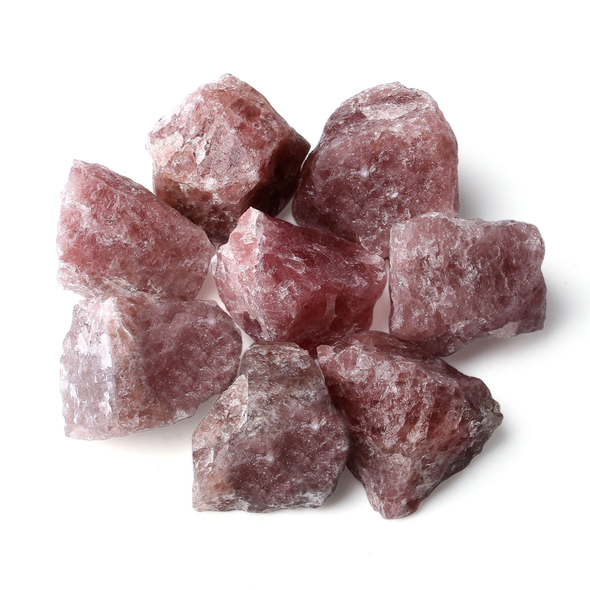 QINJIEJIE 100% Großes Amethyst Rohsteine Premium Wassersteine Kristalle Steine 4 Stück Natursteine Heilsteine set 4.5–5 cm