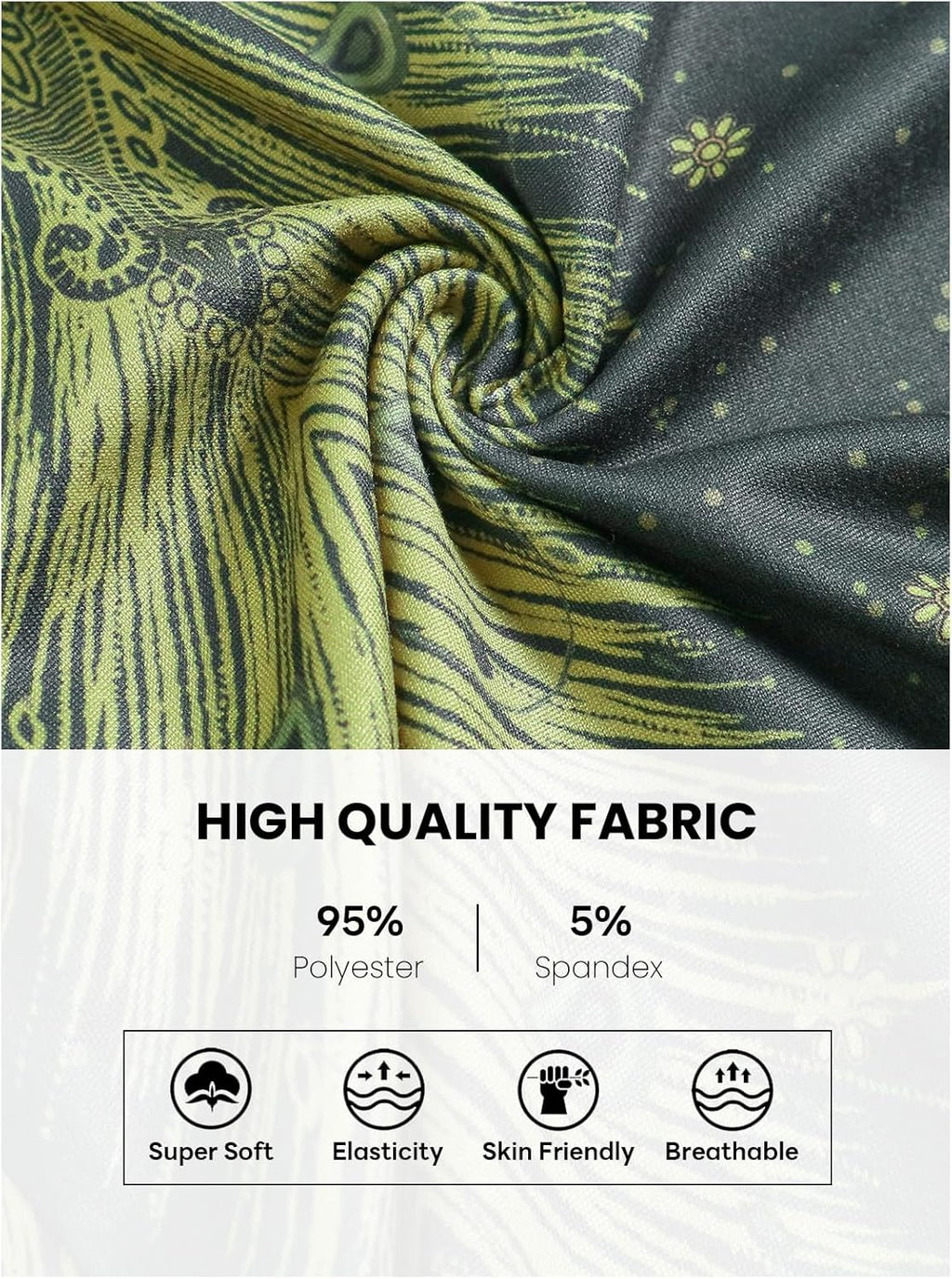 QIANXIZHAN Women's Harem Pants, High Waist Yoga Boho Trousers with Pockets