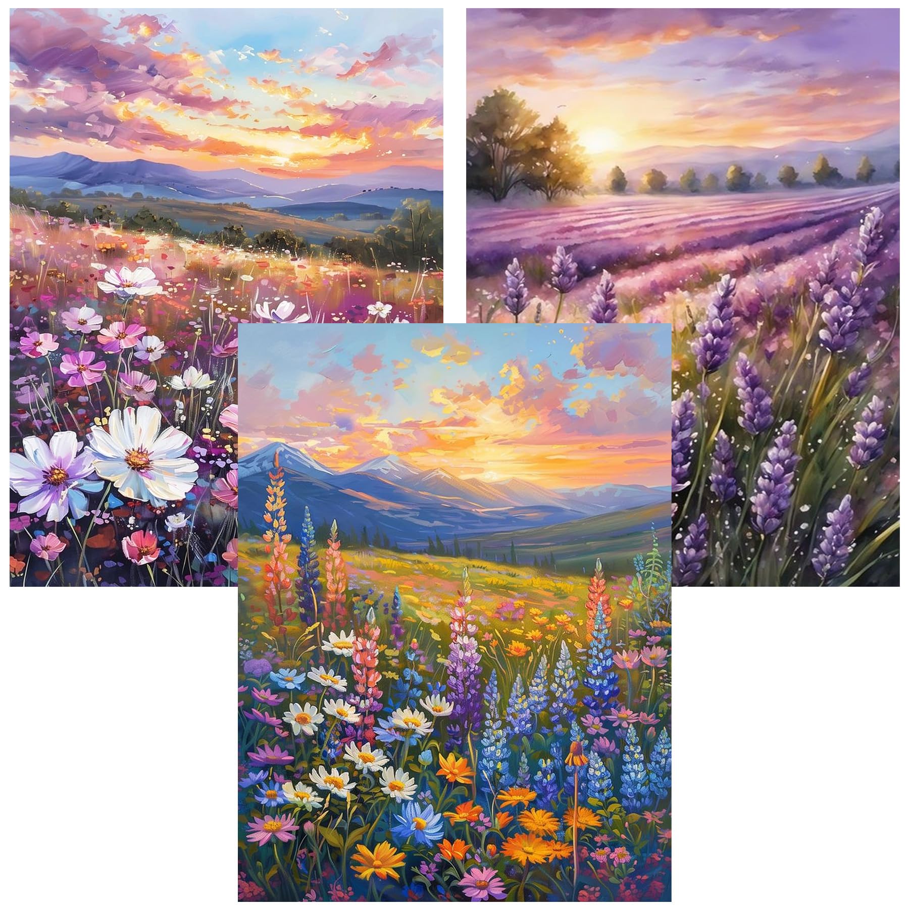 Axquilon 3 Pack Tarot Diamond Art Kits for Adults 12x16 inch
