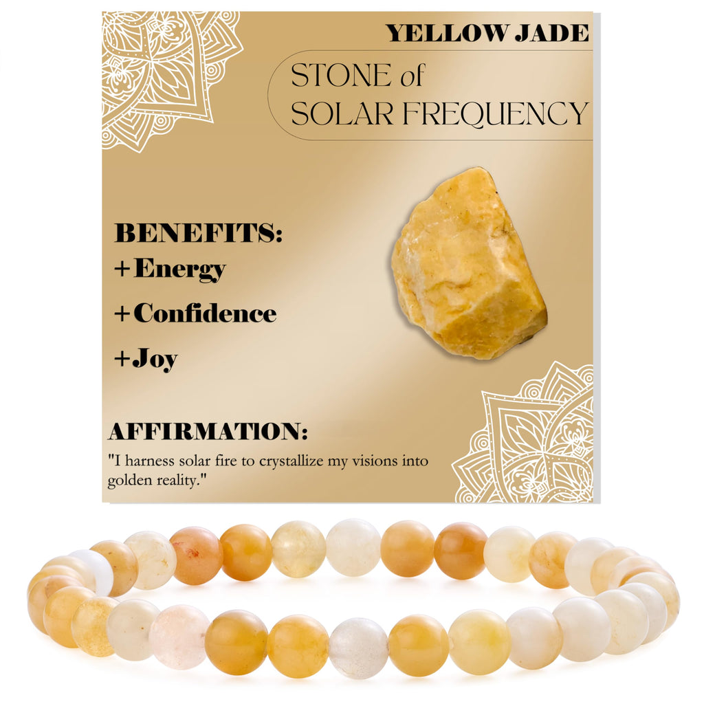 Bivei Pearl Bracelet for Women 6 mm Semi-Precious Stone Stretchy Elastic Jewellery Yoga Gifts