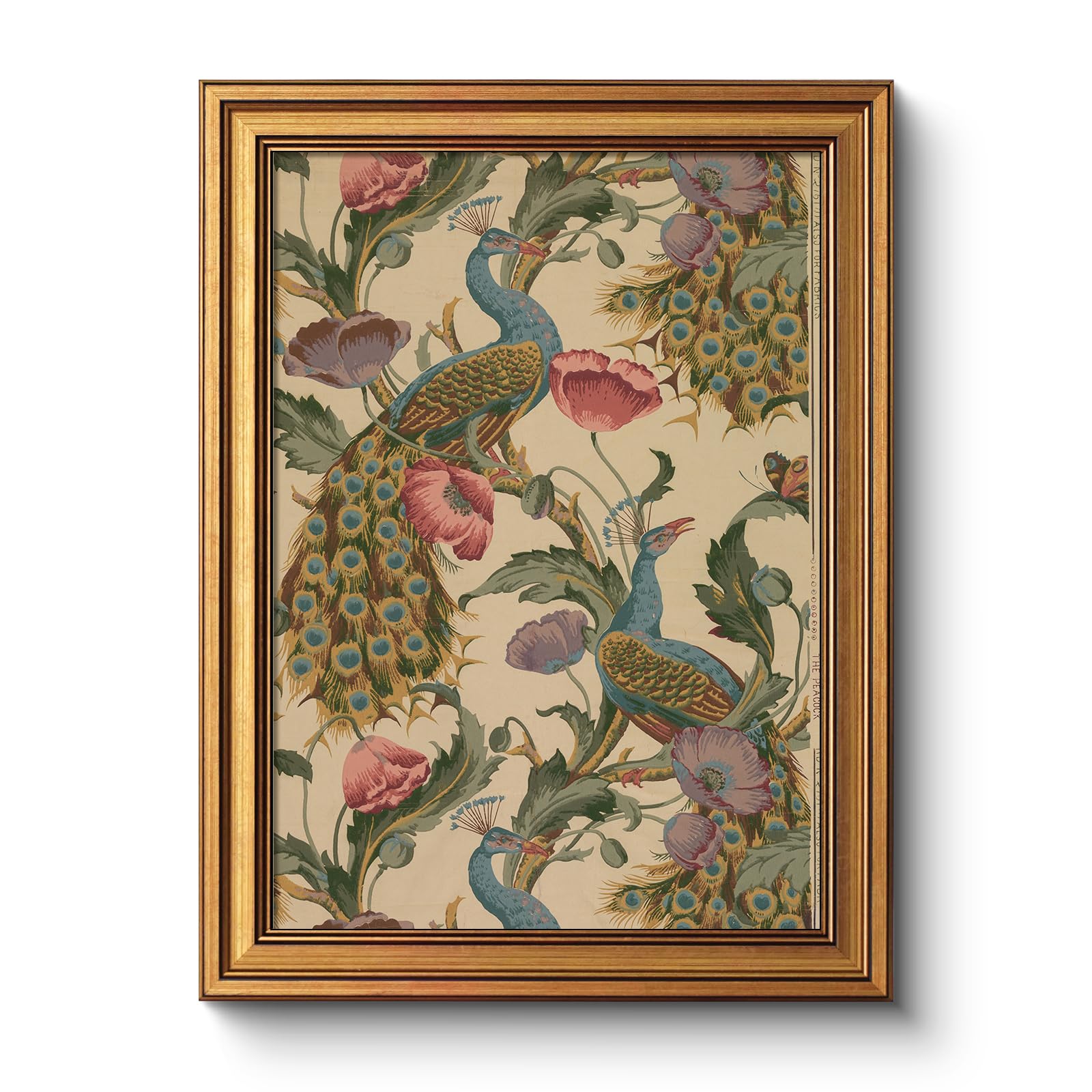 Vintage Sacred Heart of Jesus Christ Canvas Gold Framed Wall Art, 12x16 Inch Religious Oil Painting Artwork, Christian Art Print for Home Living Room Spiritual Spaces Decor