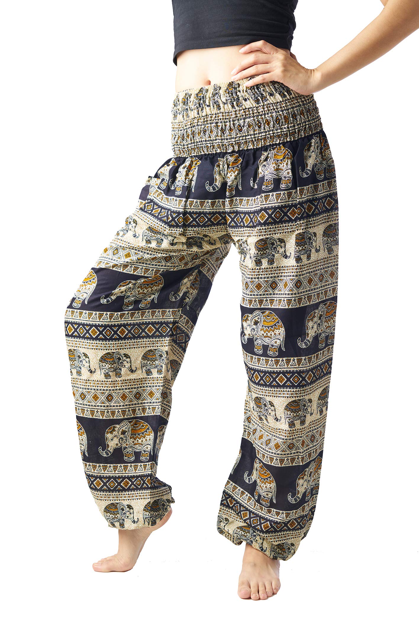 B BANGKOK PANTS Harem Pants Women Yoga Boho Clothes with Pockets